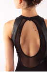 Justaucorps col montant simili cuir Bloch
