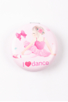 Pink dancer pocket mirror