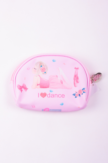 I love dance pink clutch bag