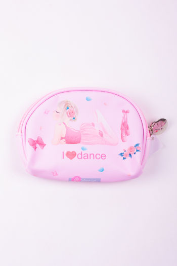 Pochette I love dance rose