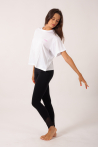 Tee-shirt loose manches courtes Repetto S0622SL blanc