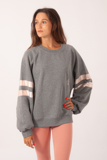 Repetto satin band sweatshirt S0573A mottled grey