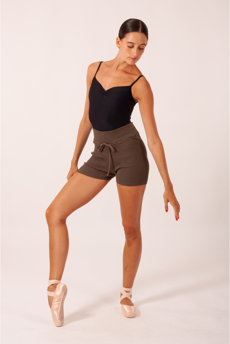 Grishko Katherine kahki wool shorts