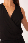 Temps Danse Giselle wrap leotard black