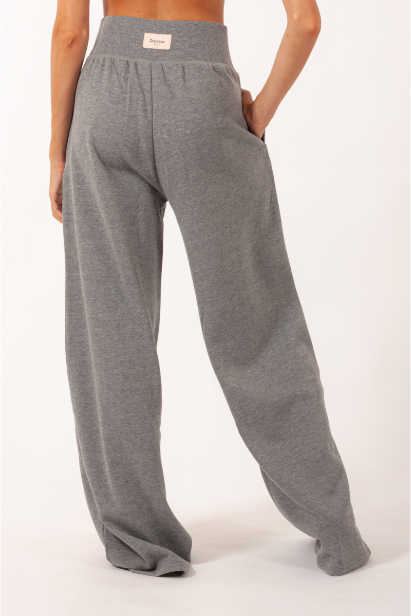 Pantalon large Repetto S0572A gris chiné