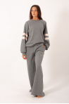 Pantalon large Repetto S0572A gris chiné