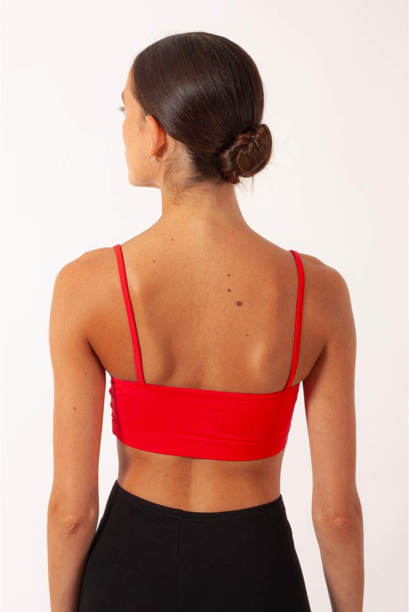 Wear Moi Ikita microfiber red bra