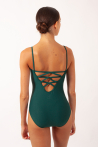 Wear Moi Angelique forest green leotard