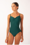 Wear Moi Angelique forest green leotard