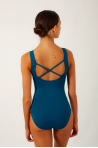 Repetto D0572N Peacock leotard with wide straps