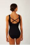 Leotard with wide straps Repetto D0572N Black