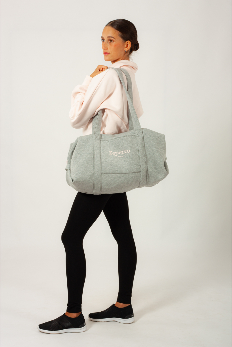 Sac Repetto grand polochon gris chiné