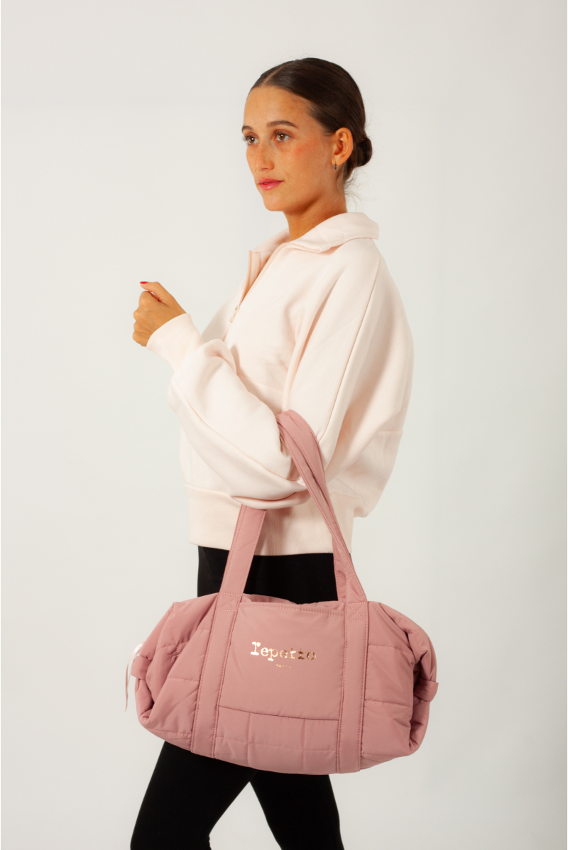 Repetto pink nylon duffel bag