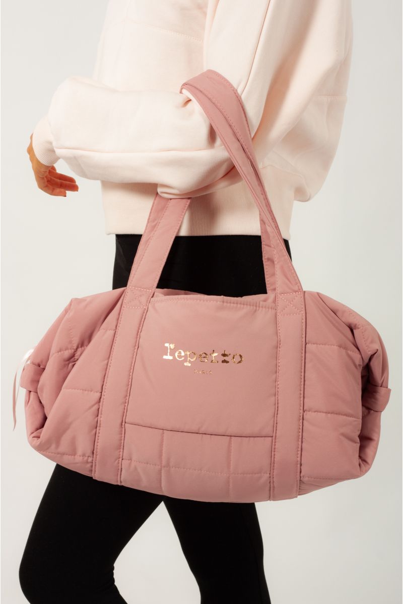 Repetto pink nylon duffel bag
