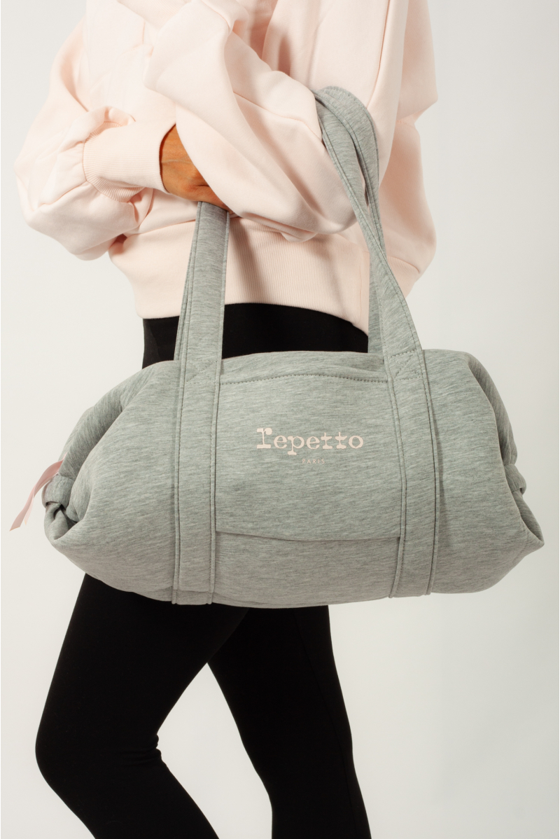 Repetto bag in mottled grey fleece