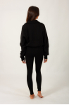 Repetto S0620 high neck zip sweatshirt black