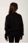 Repetto S0620 high neck zip sweatshirt black