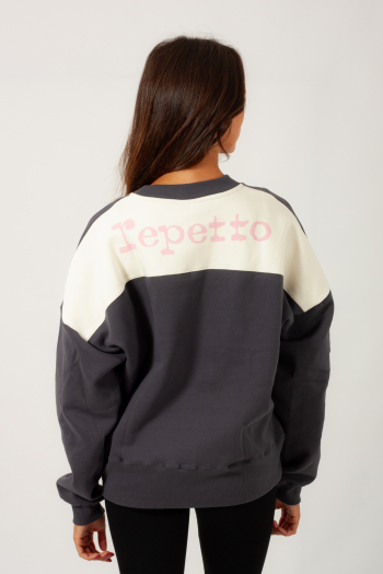 Repetto S0620 high neck zip sweatshirt anthracite