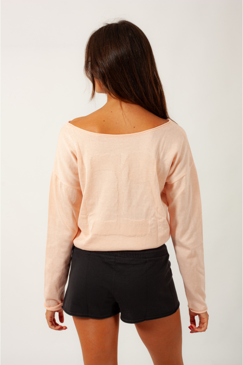 Repetto D0673 rose pétale knit sweater