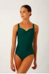 Wear Moi Faustine forest green leotard