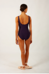 Wear Moi Galate prune leotard