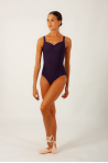 Wear Moi Galate prune leotard