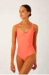 Wear Moi Faustine corail leotard