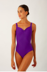 Wear Moi Faustine purple leotard