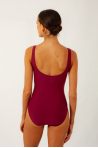 Wear Moi Faustine burgundy leotard