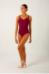 Wear Moi Galate burgundy leotard