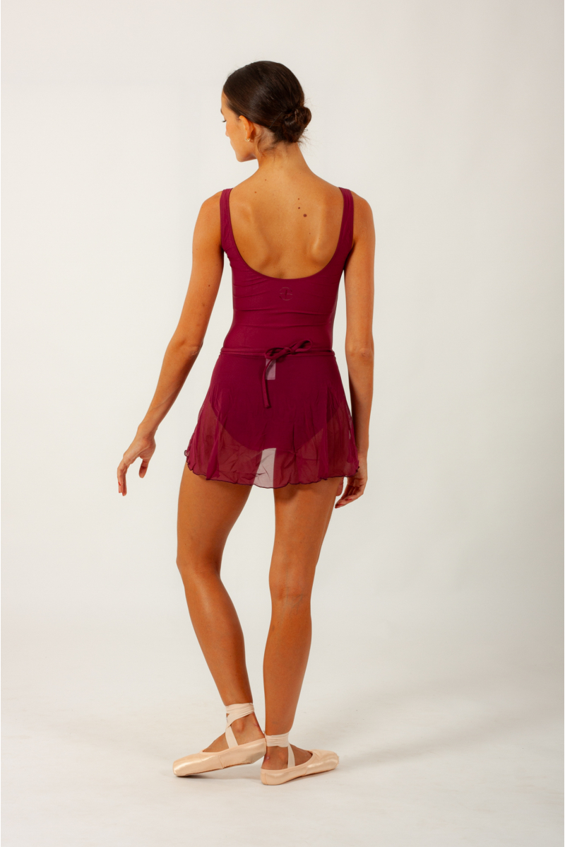 Wear Moi Alegro dance Skirt Burgundy Mademoiselle Danse