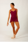 Wear Moi Alegro Wear Moi burgundy short skirt