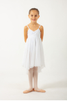 MDA white girl dress leotard close front