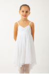 MDA white girl dress leotard close front