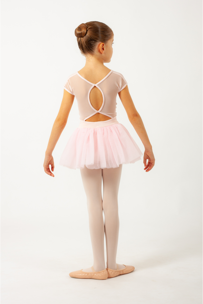 Tutu de ballet fzLake rose pour enfants, mini jupe en tulle