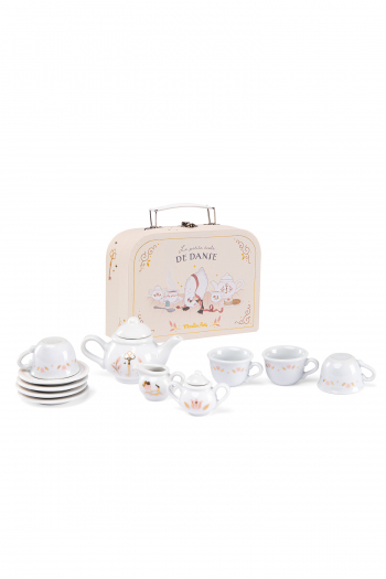 Valise dinette thé porcelaine Moulin Roty