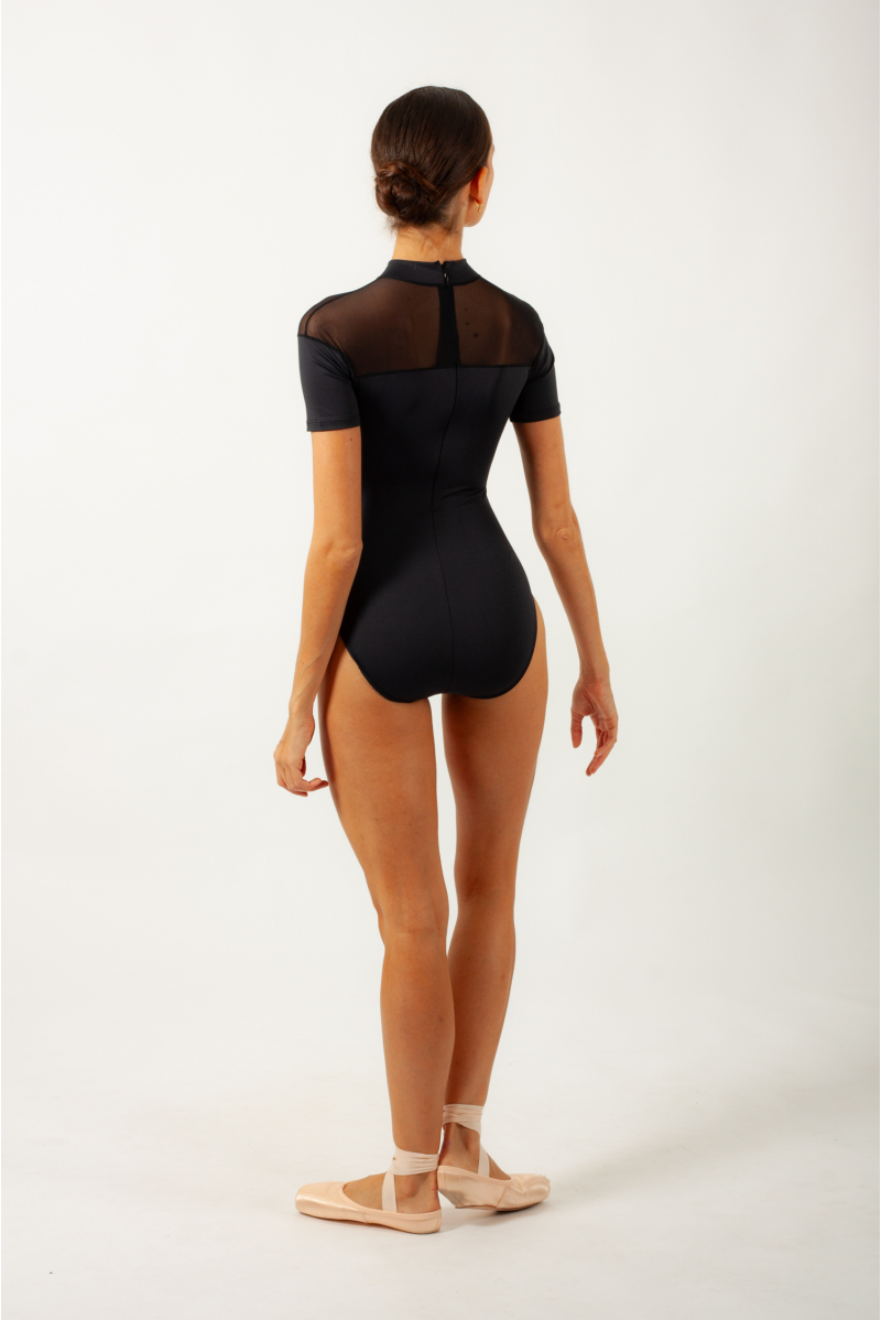 Justaucorps manches courtes Cassandra Intermezzo noir