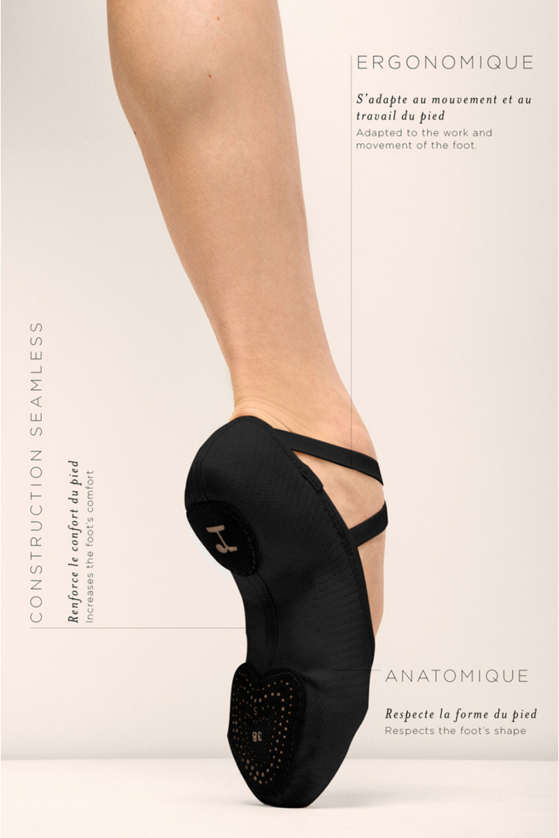 Demi-pointes Repetto Dance F.I.T noir