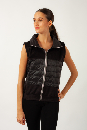 Intermezzo Candela Black Sleeveless Puffer Vest