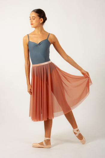 Jupe longue Gaynor Minden rose vintage