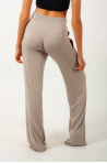 Pantalon en viscose de bambou Bari Temps Danse latte