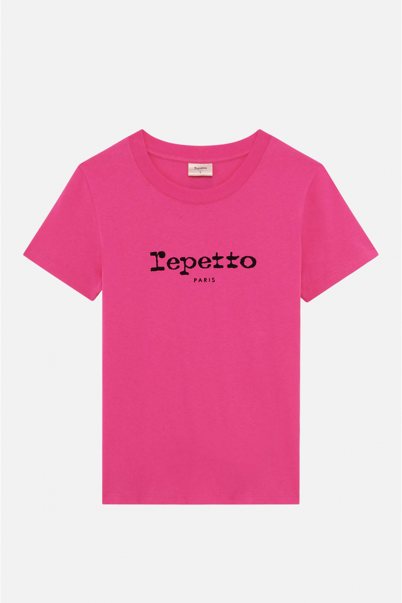 T-shirt coton Repetto S0560 fuchsia
