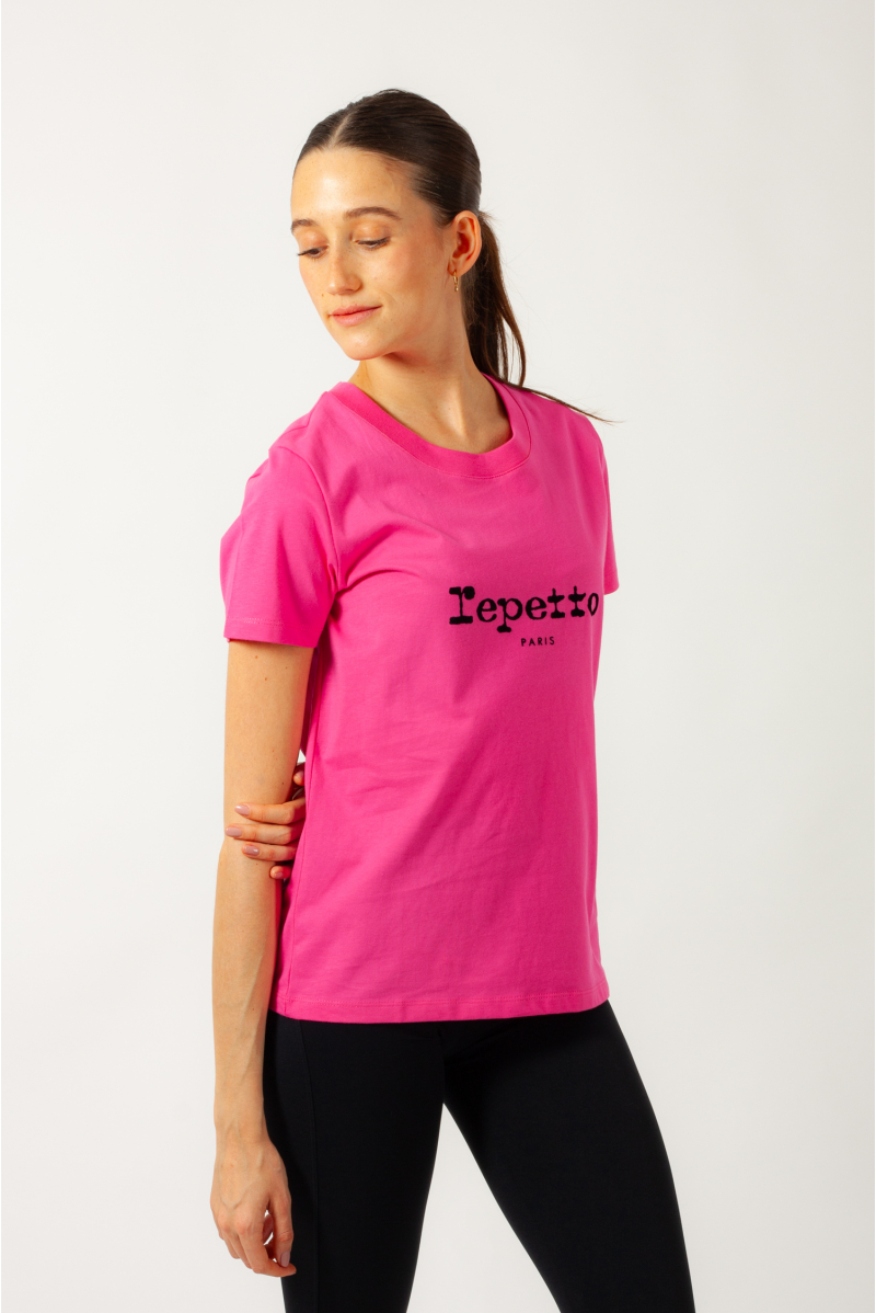 T-shirt coton Repetto S0560 fuchsia