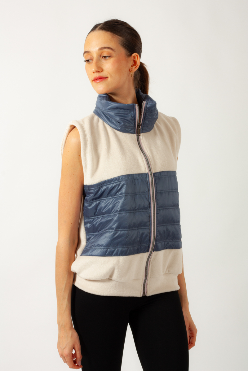 Doudoune sans manche beige deals