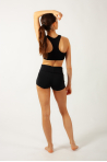 Short flap Capezio black women