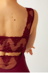 Wear Moi Amina Burgundy Leotard