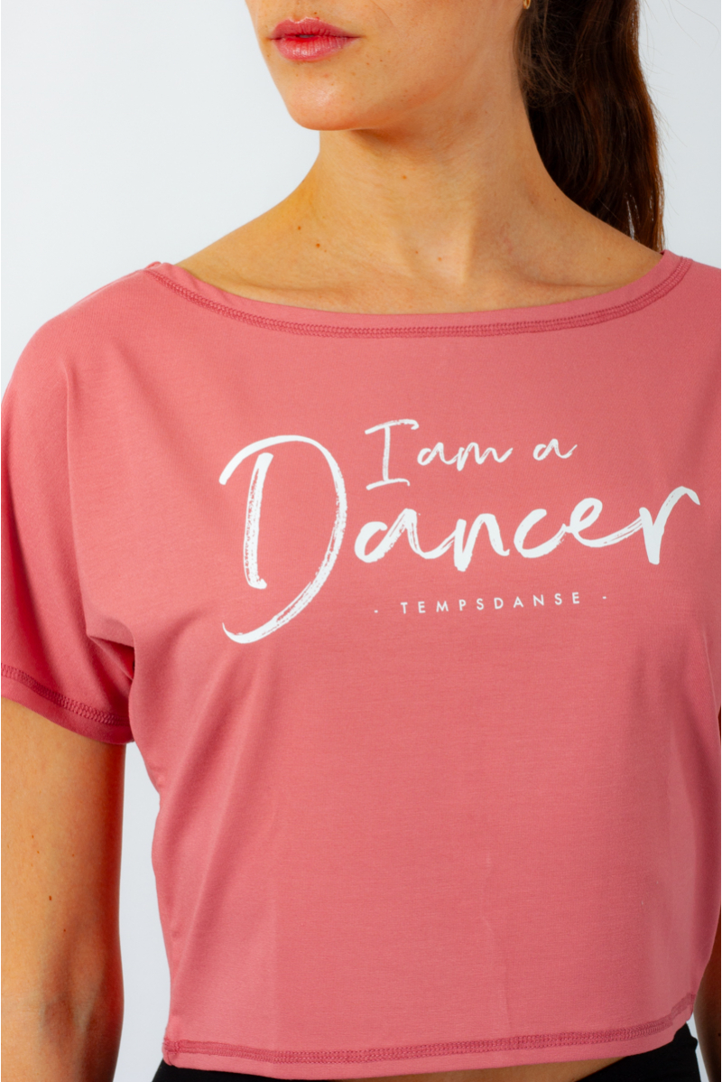T-Shirt court Temps Danse Agile I am flamingo