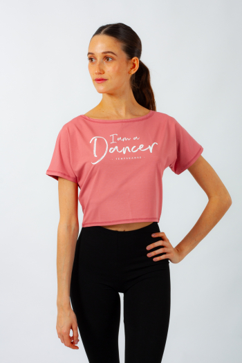 T-Shirt court Temps Danse Agile I am flamingo