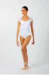 Intermezzo white Lace Leotard 31125