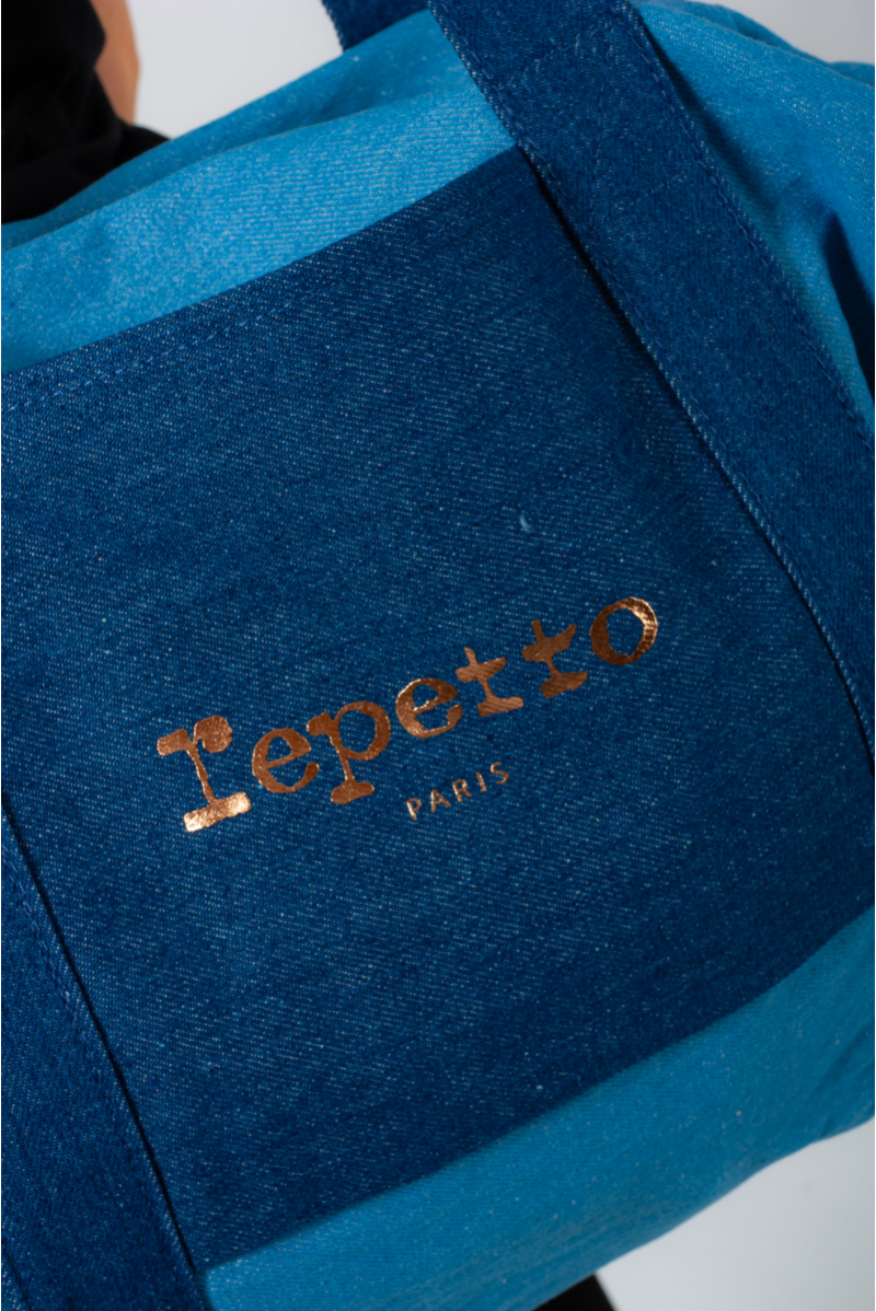 Sac Repetto grand polochon bleu jean